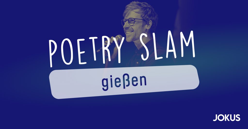 Benedict Hegemann beim Poetry Slam in Gießen.