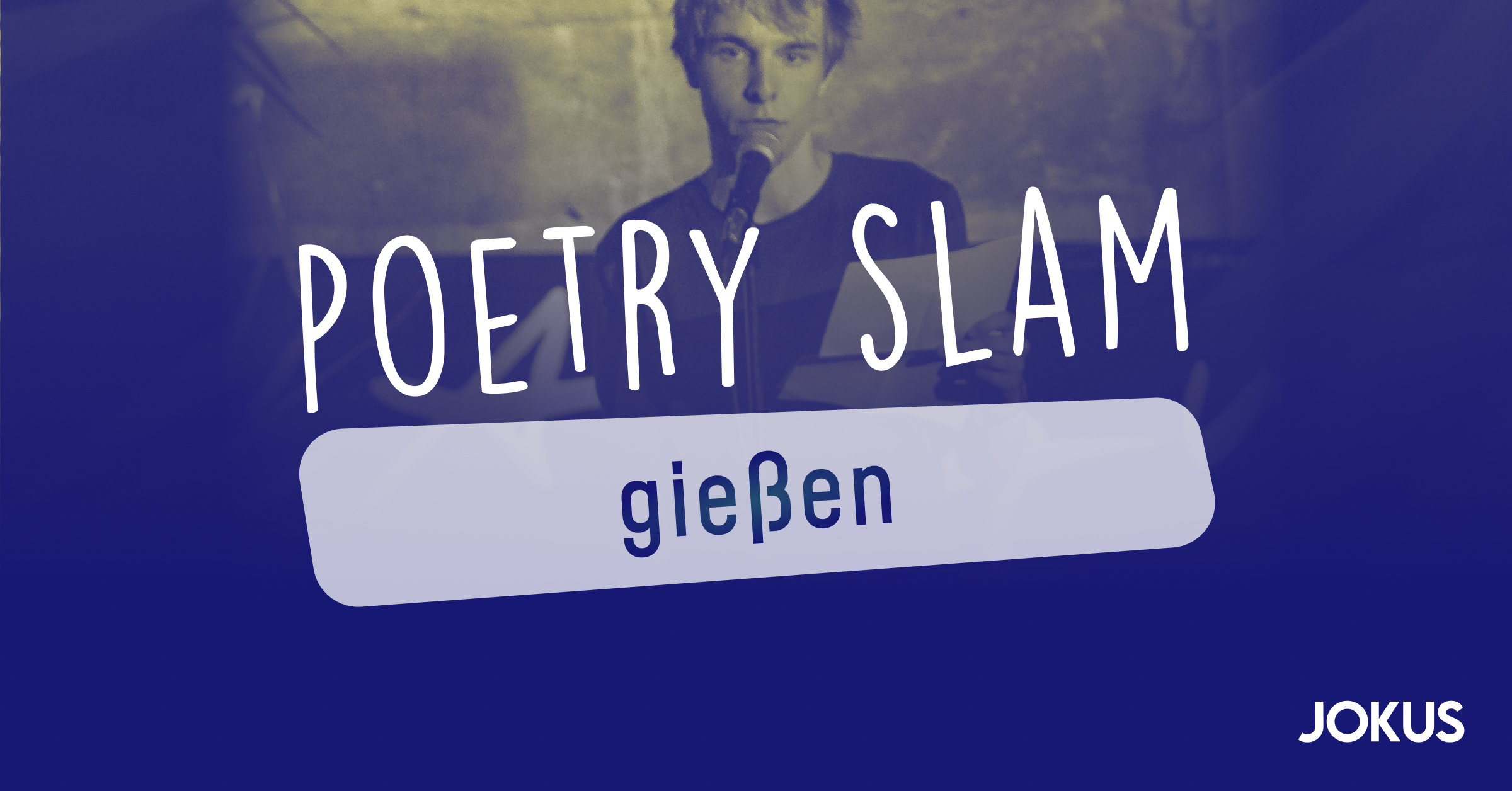 Samuel Kramer beim Poetry Slam in Gießen.