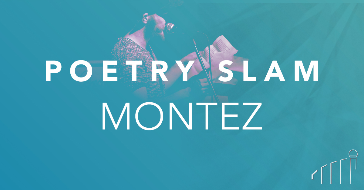 Ein Slam Poet beim Poetry Slam Frankfurt.