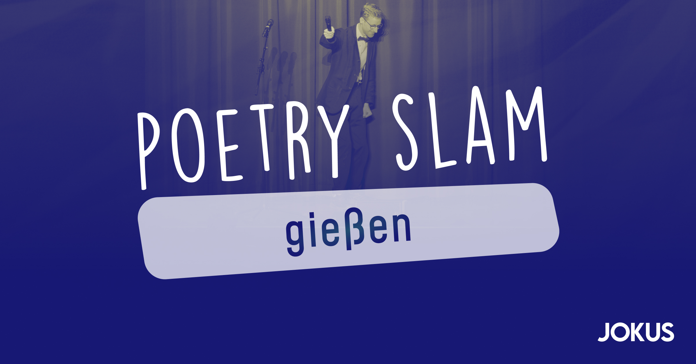 Benedict Hegemann beim Poetry Slam in Gießen.